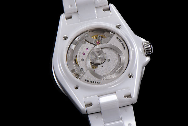 J12 38MM WHITE CERAMIC DIAMOND NUMERALS