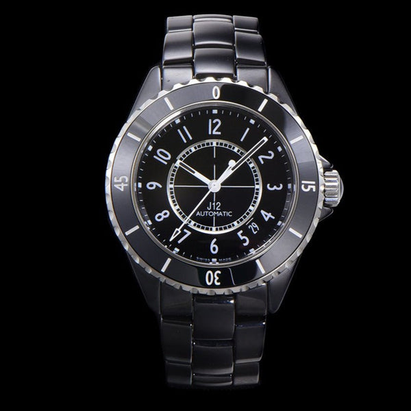 J12 38MM ALL BLACK CERAMIC