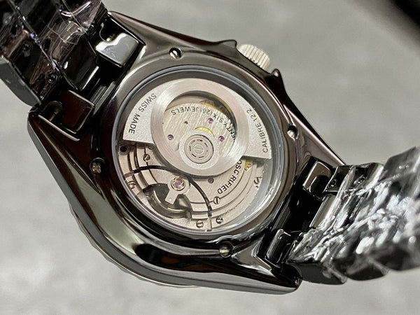 J12 Automatic Black Ceramic White Numerals Black Dial