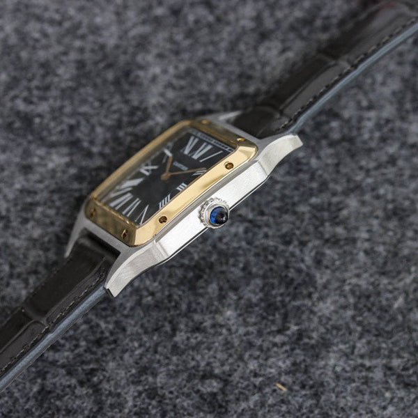 SANTOS DUMONT LADY CASSA IN ORO CINTURINO IN COCCODRILLO