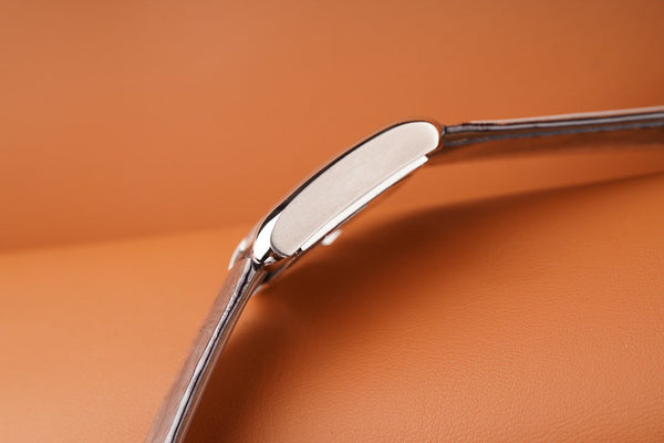 TANK ANGLAISE STEEL BURGUNDY LEATHER