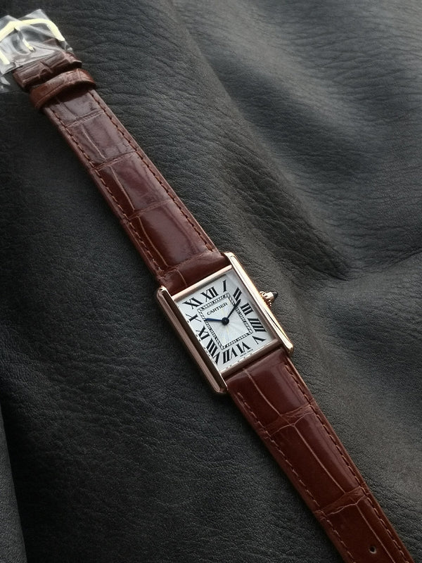 TANK MUST PINK GOLD BURGUNDY CROCODILE