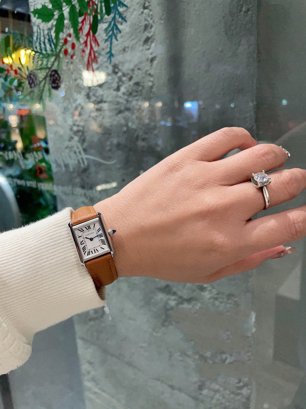 TANK MUST STEEL BROWN EPSOM LEATHER