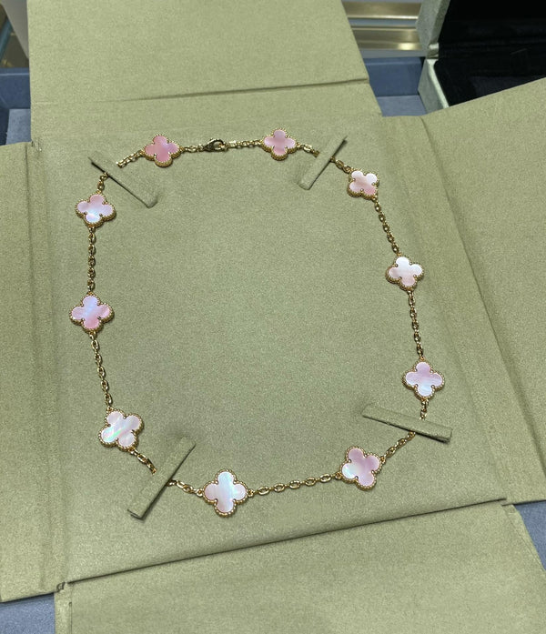 CLOVER 10 MOTIF ROSA MOP