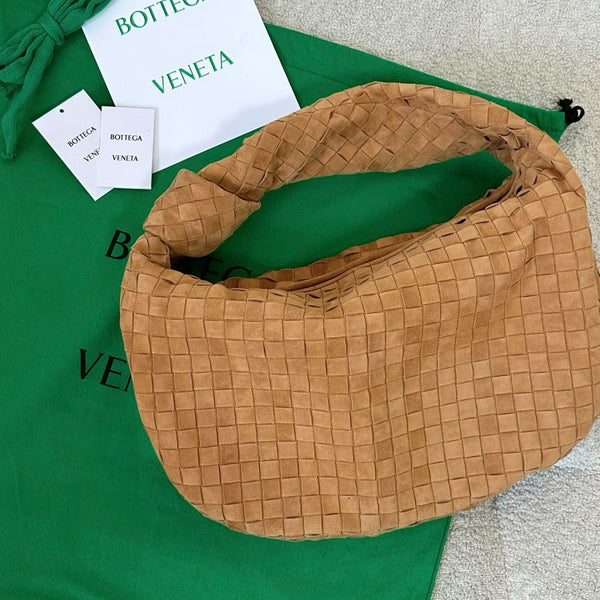 BV SMALL JODIE 48CM PELLE SCAMOSCIATA MARRONE