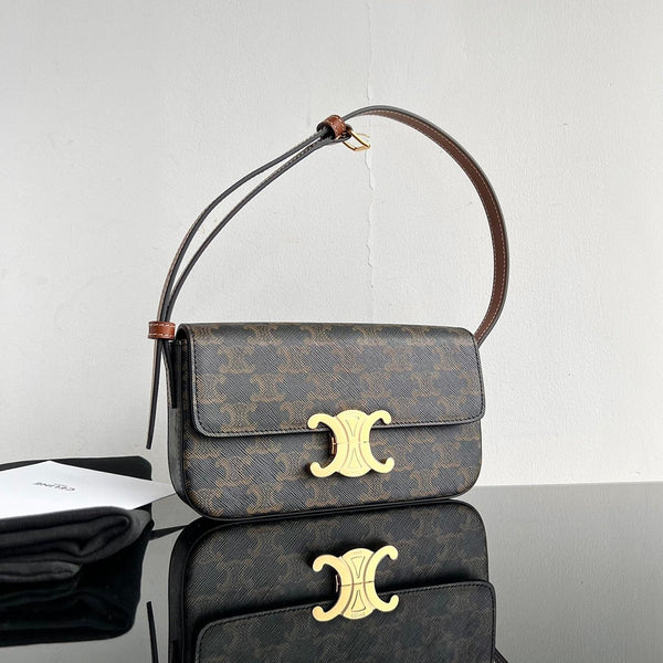 CLASSIC TRIOMPHE 20 BROWN MONOGRAM CALFSKIN