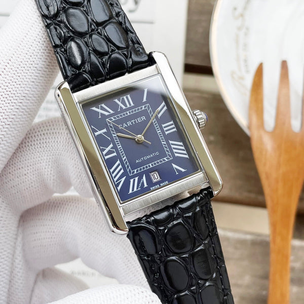 TANK MUST 31 LARGE SIZE STEEL CASE CROCODILE LEATHER