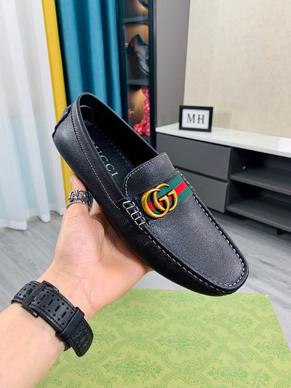 SCARPA DA DRIVER IN PELLE GG