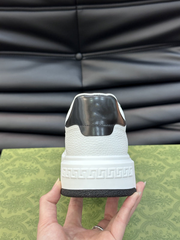 SNEAKERS GG IN PELLE BIANCA