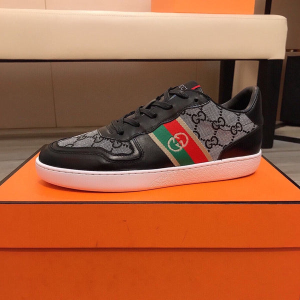 SNEAKERS SCREENER GRIGIE IN TELA GG