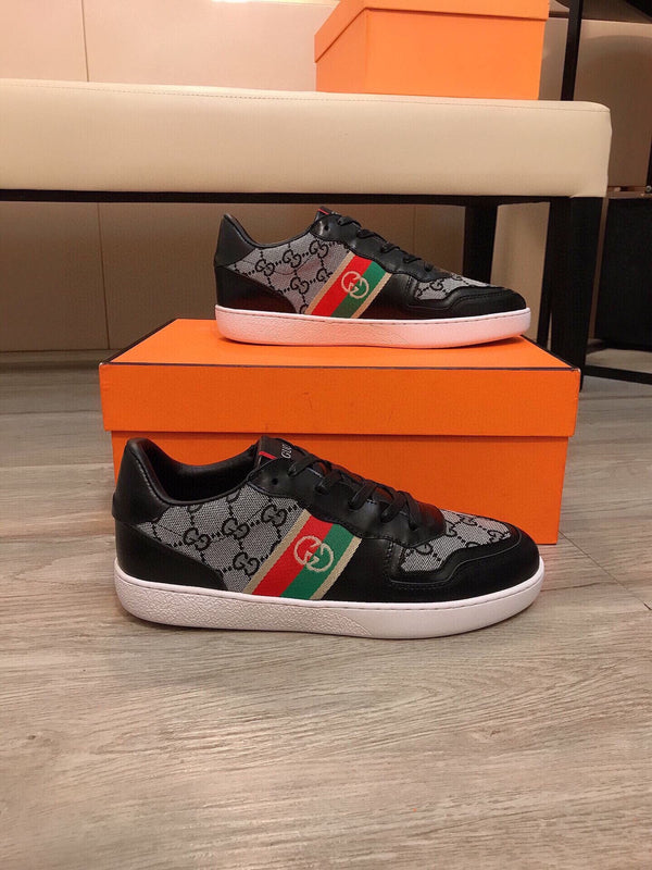 SNEAKERS SCREENER GRIGIE IN TELA GG