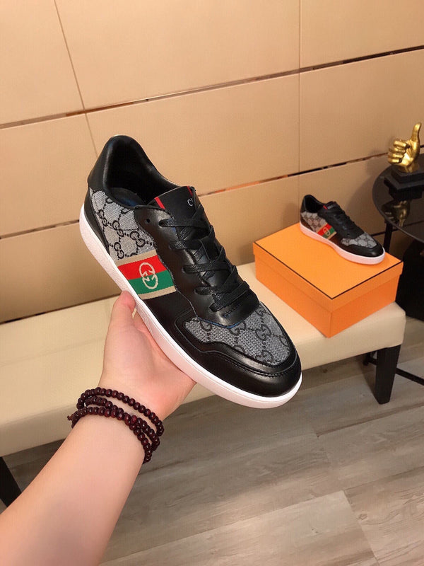 SNEAKERS SCREENER GRIGIE IN TELA GG