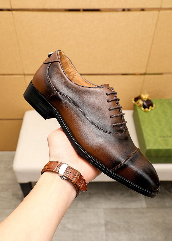 GG MONKSTRAP IN PELLE MARRONE