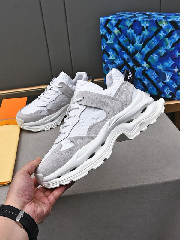 SNEAKER LV RUN BIANCO GRIGIO