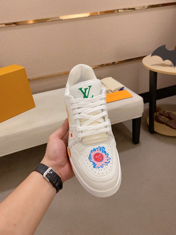 LV TRAINER SNEAKER WHITE