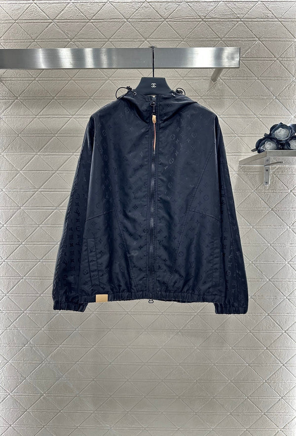 LV25 Obscure Jackquard Jacket Black Polyester 291079