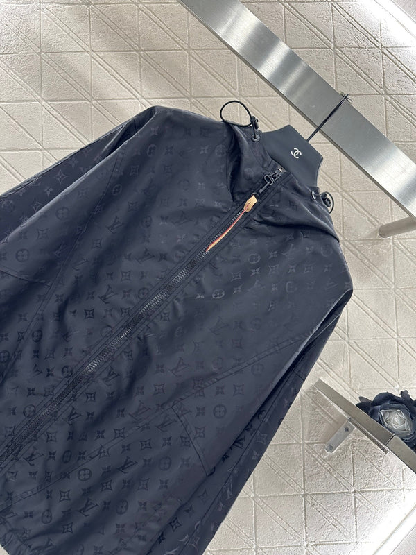 LV25 Obscure Jackquard Jacket Black Polyester 291079