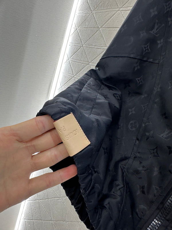 LV25 Obscure Jackquard Jacket Black Polyester 291079