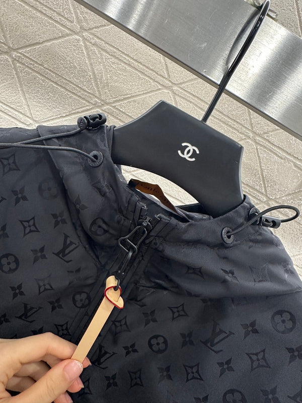 LV25 Obscure Jackquard Jacket Black Polyester 291079