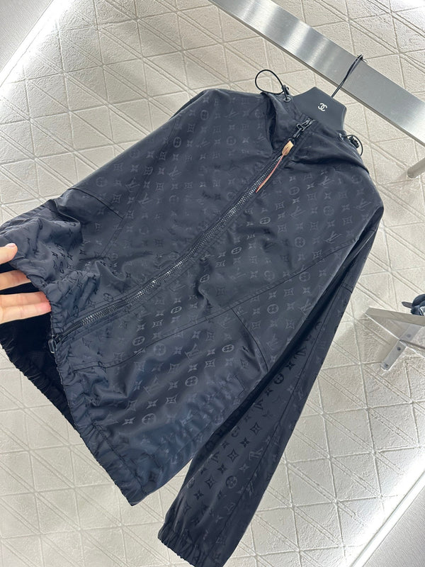 LV25 Obscure Jackquard Jacket Black Polyester 291079