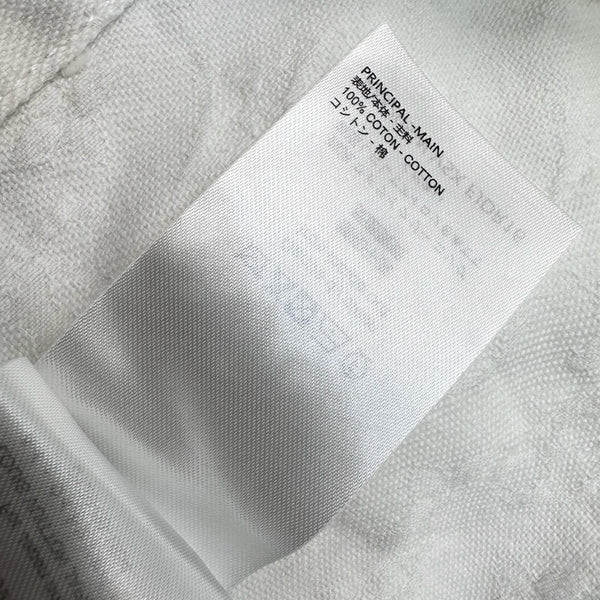 LV25 Embossed Denim Scarf Jacket White Grey Cotton 291766