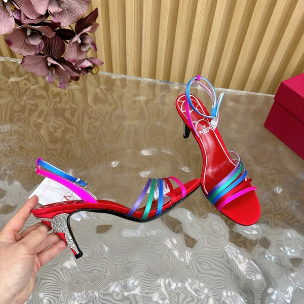 VT Gravani Embellished Leather Sandals 8cm