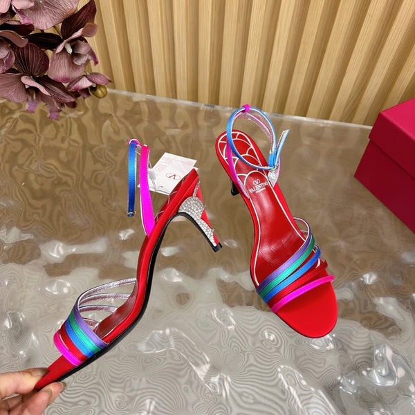 VT Gravani Embellished Leather Sandals 8cm