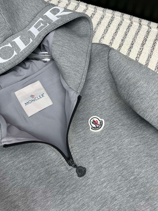 Moncle Hat-Printed Logo-Embellished Dress Gray Viscose 252314