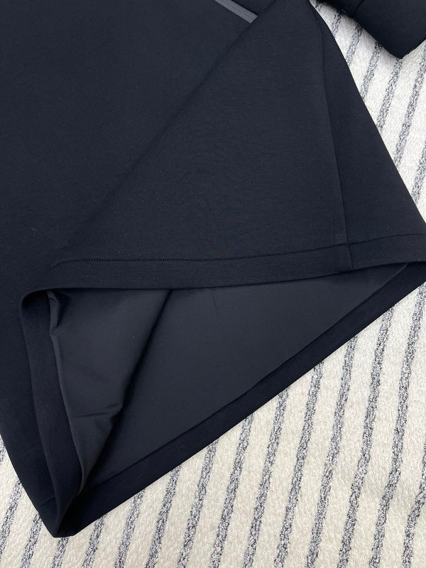 Moncle Hat-Printed Logo-Embellished Dress Black Viscose 252315