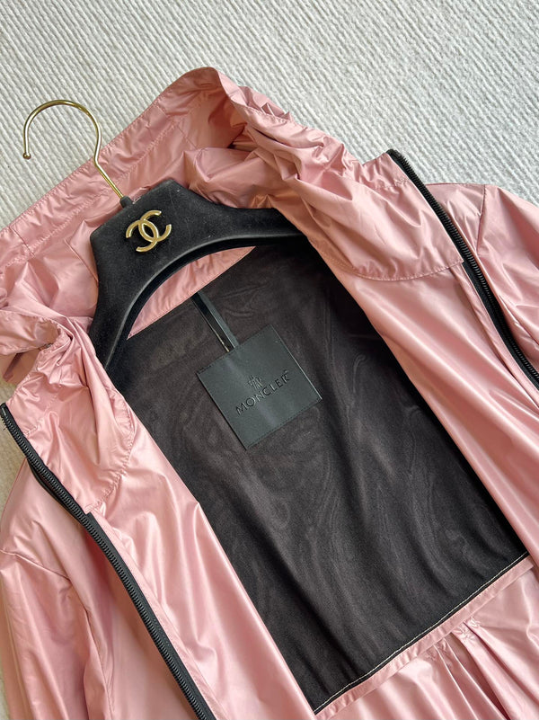 Moncle 25 Sun-Proof and Windproof Jacket Flesh Pink Nylon 269693