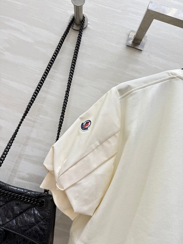 Moncle 25 Hem Drawstring Two-Piece Suit Cream Cotton 277623