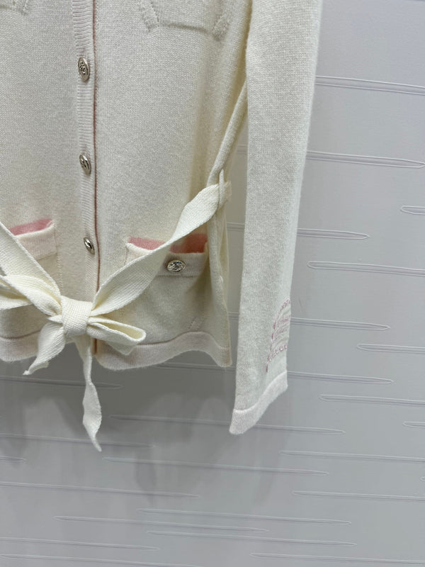 CHANEL DOUBLE-POCKET KNIT LONG SLEEVE CARDIGAN STYLE 289