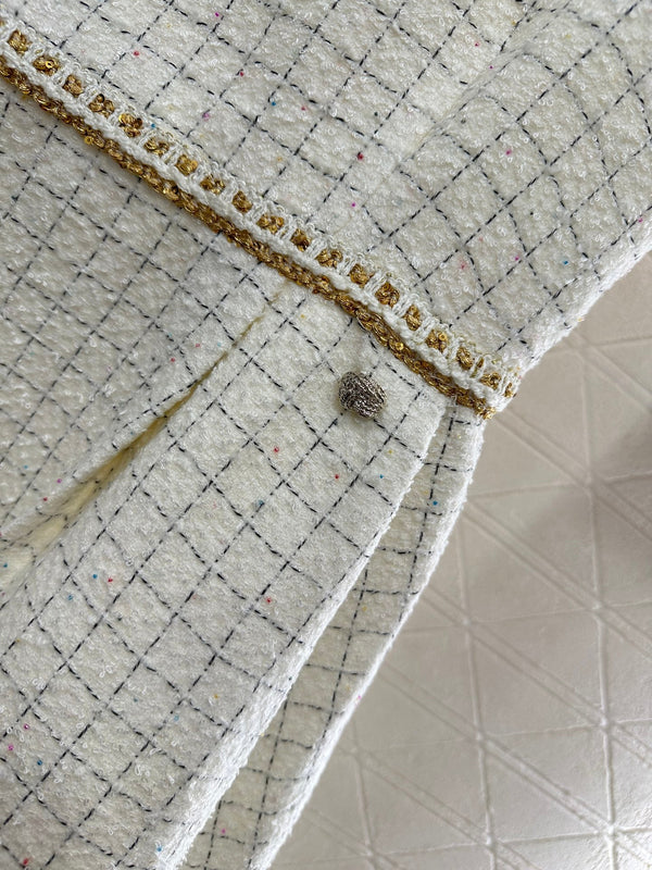 CHANEL BRAIDED HEM VEST SKIRT STYLE 287