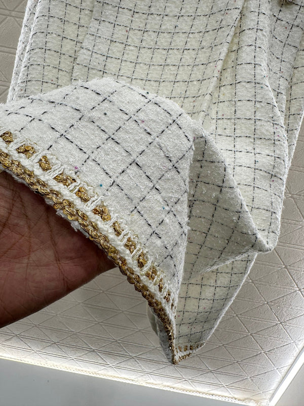 CHANEL BRAIDED HEM VEST SKIRT STYLE 287