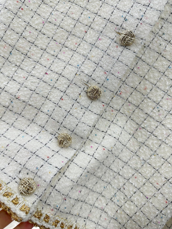 CHANEL BUTTON-BACK DRESS TOP STYLE 286