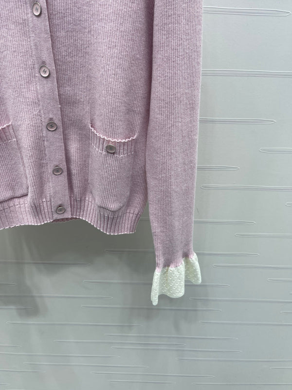 CHANEL WOOL LONG SLEEVE CARDIGAN STYLE 282