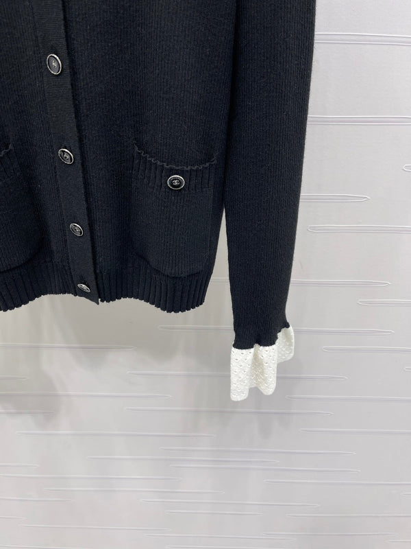 CHANEL WOOL LONG SLEEVE CARDIGAN STYLE 281