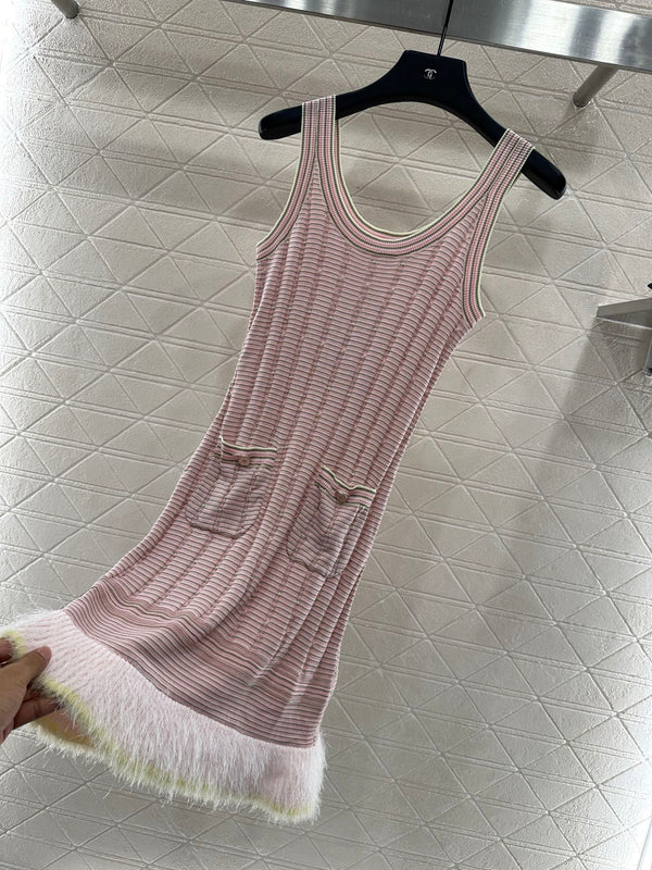 CHANEL KNIT CASHMERE VEST DRESS STYLE 279