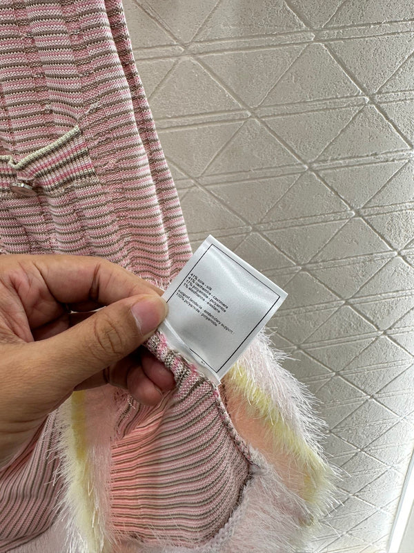 CHANEL KNIT CASHMERE SHORT SLEEVE DRESS STYLE 277