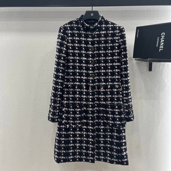 CHANEL WOOL LONG DRESS COAT STYLE 268
