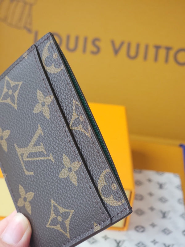 LV Card Holder 11cm Dark Brown Monogram Canvas 261840
