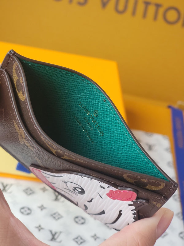 LV Card Holder 11cm Dark Brown Monogram Canvas 261840