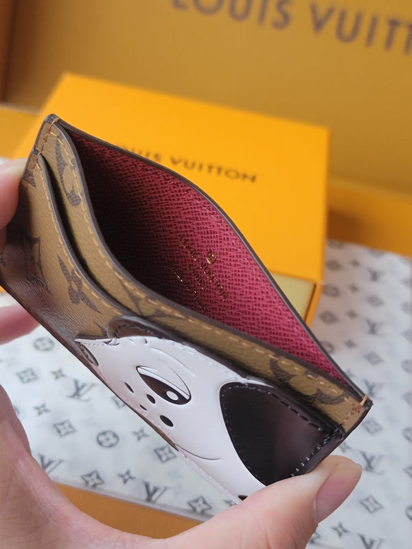 LV Card Holder 11cm Light Brown Monogram Canvas 261842