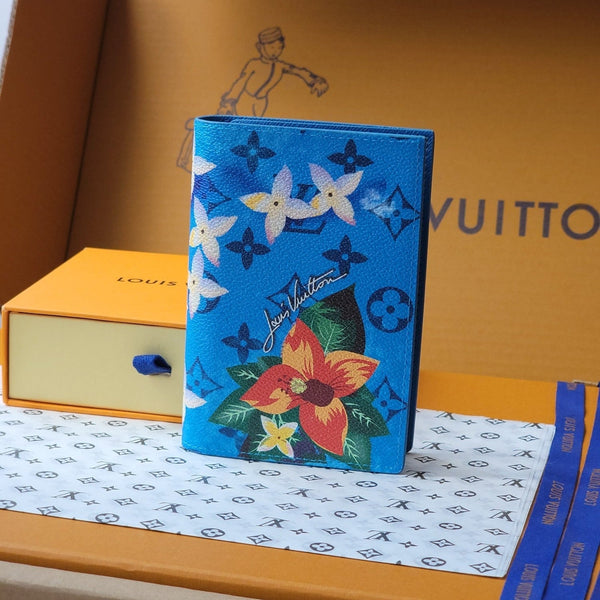 LV Wallet 14cm Blue Monogram Canvas 261846