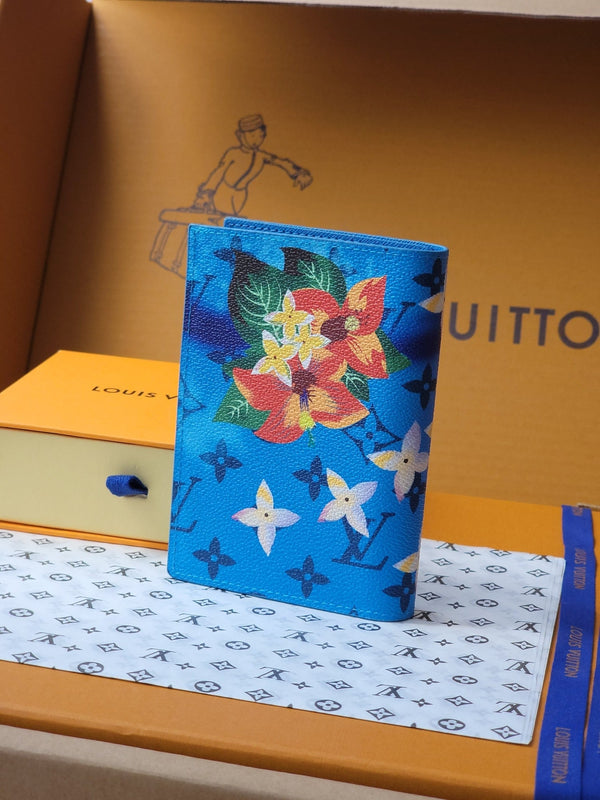 LV Wallet 14cm Blue Monogram Canvas 261846