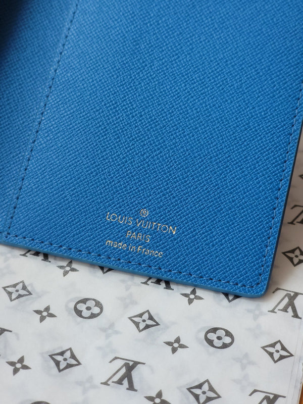 LV Wallet 14cm Blue Monogram Canvas 261846