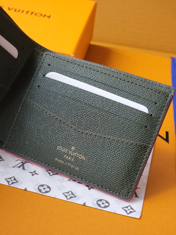 LV Slender Wallet 11cm Pink Monogram Canvas 261853