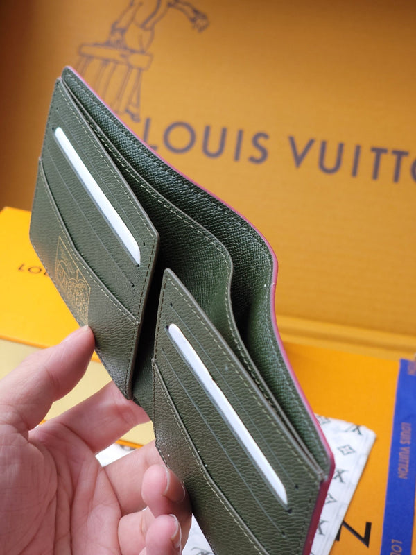 LV Slender Wallet 11cm Pink Monogram Canvas 261853