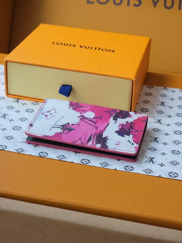 LV Card Holder Pink Monogram Canvas 261856