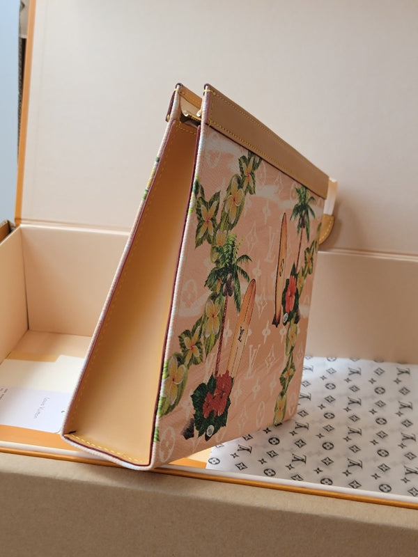 LV Pochette Voyage Clutch Handbag Monogram Canvas 261864